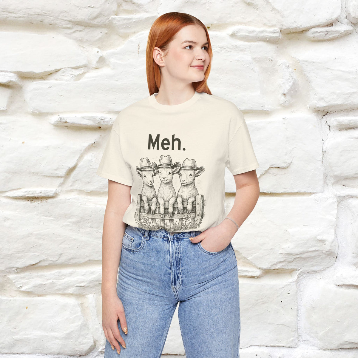 "Meh" Cute T-shirt |Nunu&Miao Studio