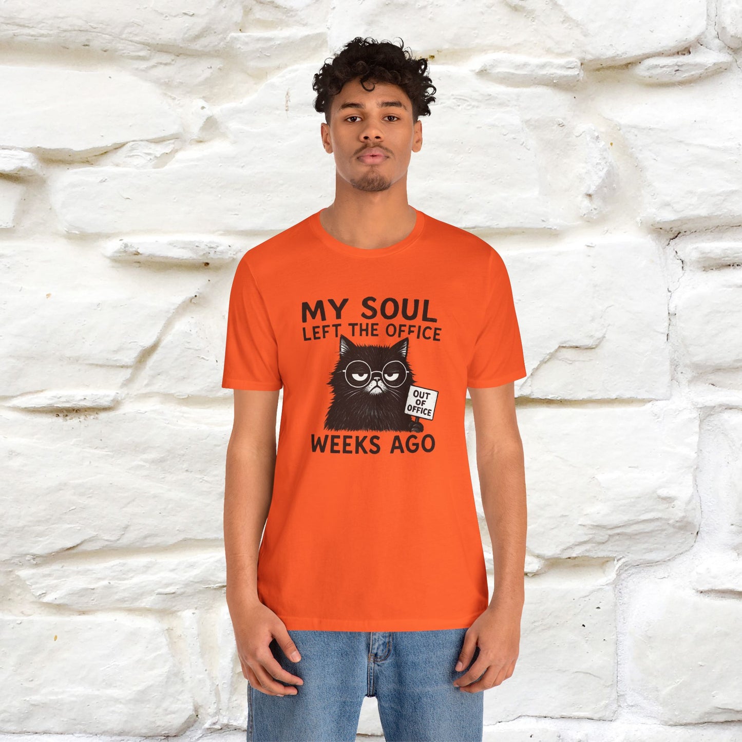 "My Soul Left The Office..." |Funny Cat T-Shirt | Nunu&Miao Studio - Nunu&Miao Studio