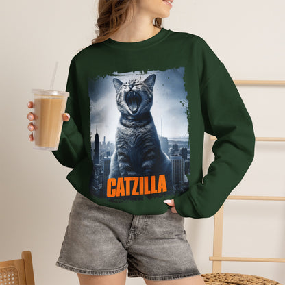 "Catzilla'' |Cat Sweatshirt | Nunu&Miao Studio