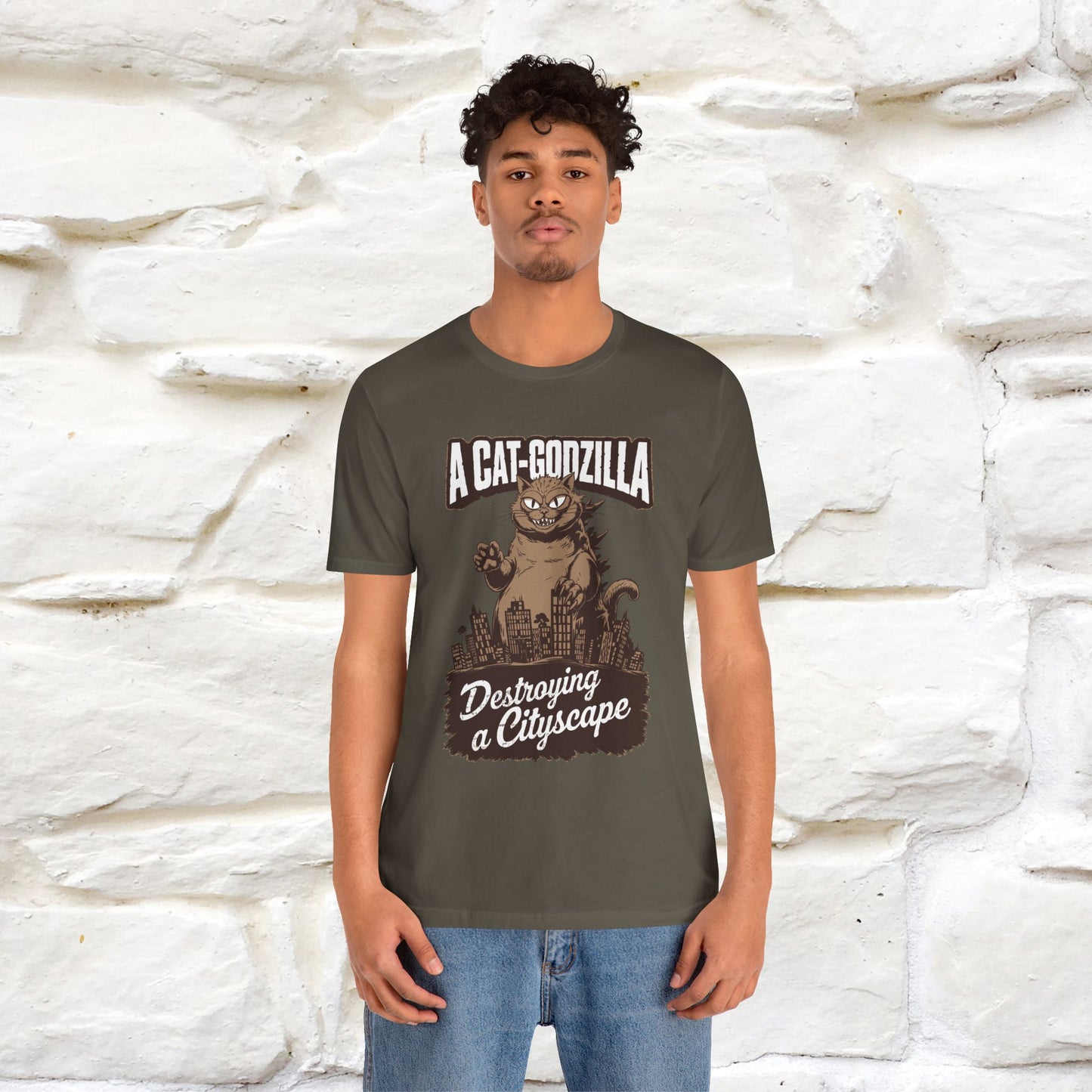 ''A Cat-Godzilla ''| CatT-Shirt | Nunu&Miao Studio - Nunu&Miao Studio