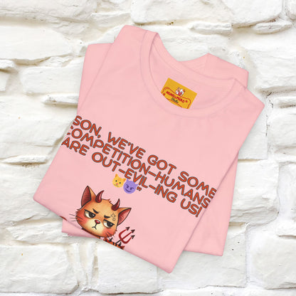 "Humans Are Out-Evil-Ing Us." Cat  T-shirt |Nunu&Miao Studio - Nunu&Miao Studio