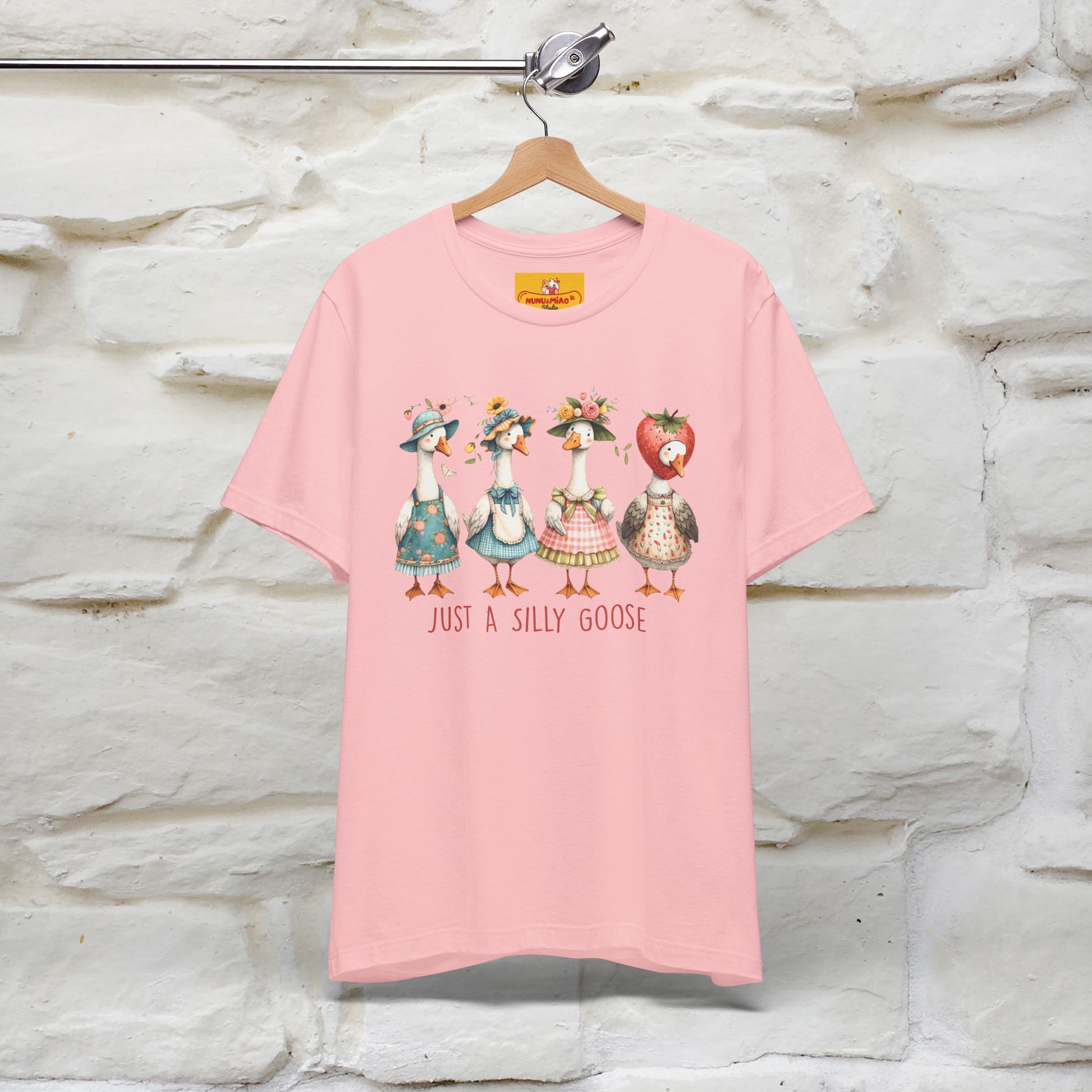 "Just A Silly Goose" Cute T-shirt |Nunu&Miao Studio - Nunu&Miao Studio