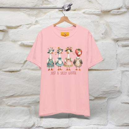 "Just A Silly Goose" Cute T-shirt |Nunu&Miao Studio - Nunu&Miao Studio