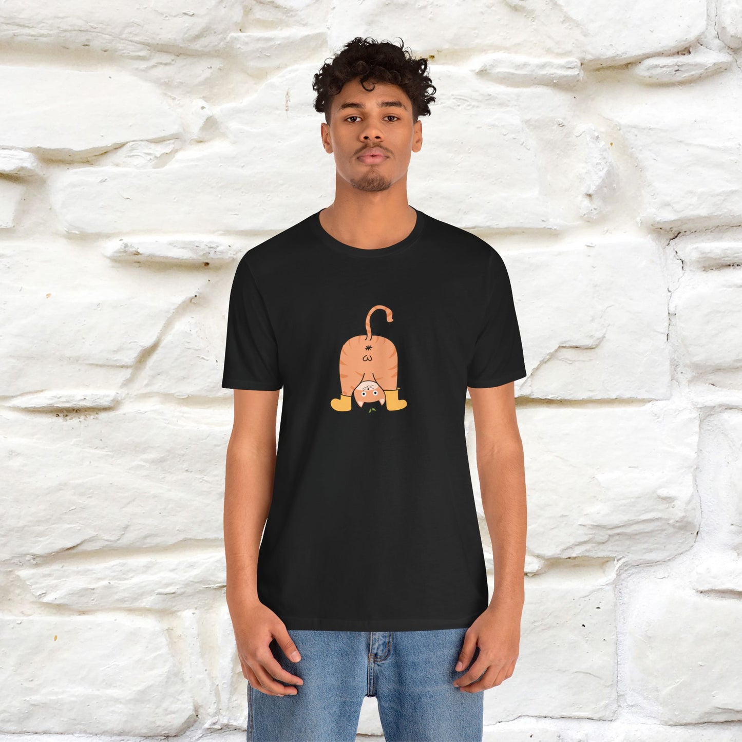 "Sometimes You Need to Look at Life from a Different Perspective" Cat T-Shirt | Front & Back Design | Nunu&Miao Studio - Nunu&Miao Studio