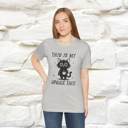 "This is My Awake Face" Cat T-Shirt | Funny Design | Nunu&Miao Studio - Nunu&Miao Studio
