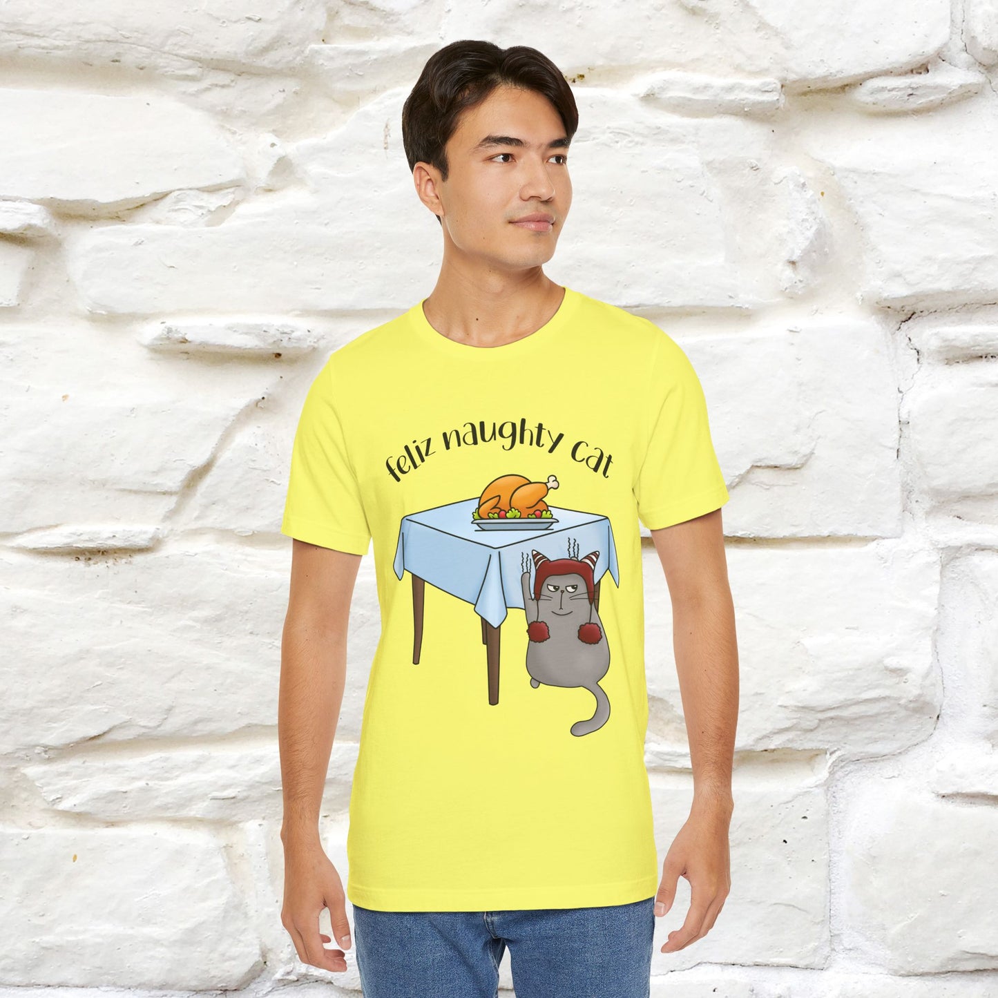 "Feliz Naughty Cat" |Funny Cat T-Shirt | Nunu&Miao Studio