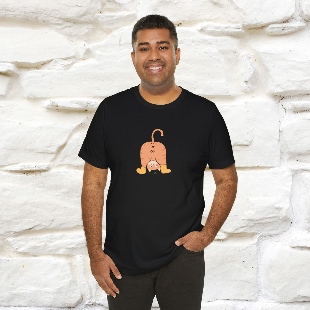 "Sometimes You Need to Look at Life from a Different Perspective" Cat T-Shirt | Front & Back Design | Nunu&Miao Studio