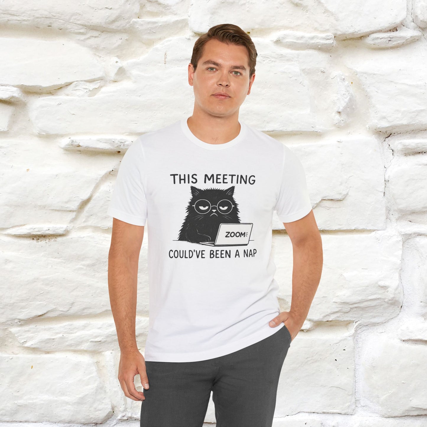 "This Meeting Could've Been a Nap" | Sarcastic Cat T-Shirt | Nunu&Miao Studio - Nunu&Miao Studio