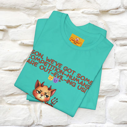 "Humans Are Out-Evil-Ing Us." Cat  T-shirt |Nunu&Miao Studio - Nunu&Miao Studio