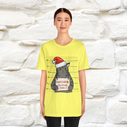 "I Knocked Over The Christmas Tree " |Funny Cat T-Shirt | Nunu&Miao Studio