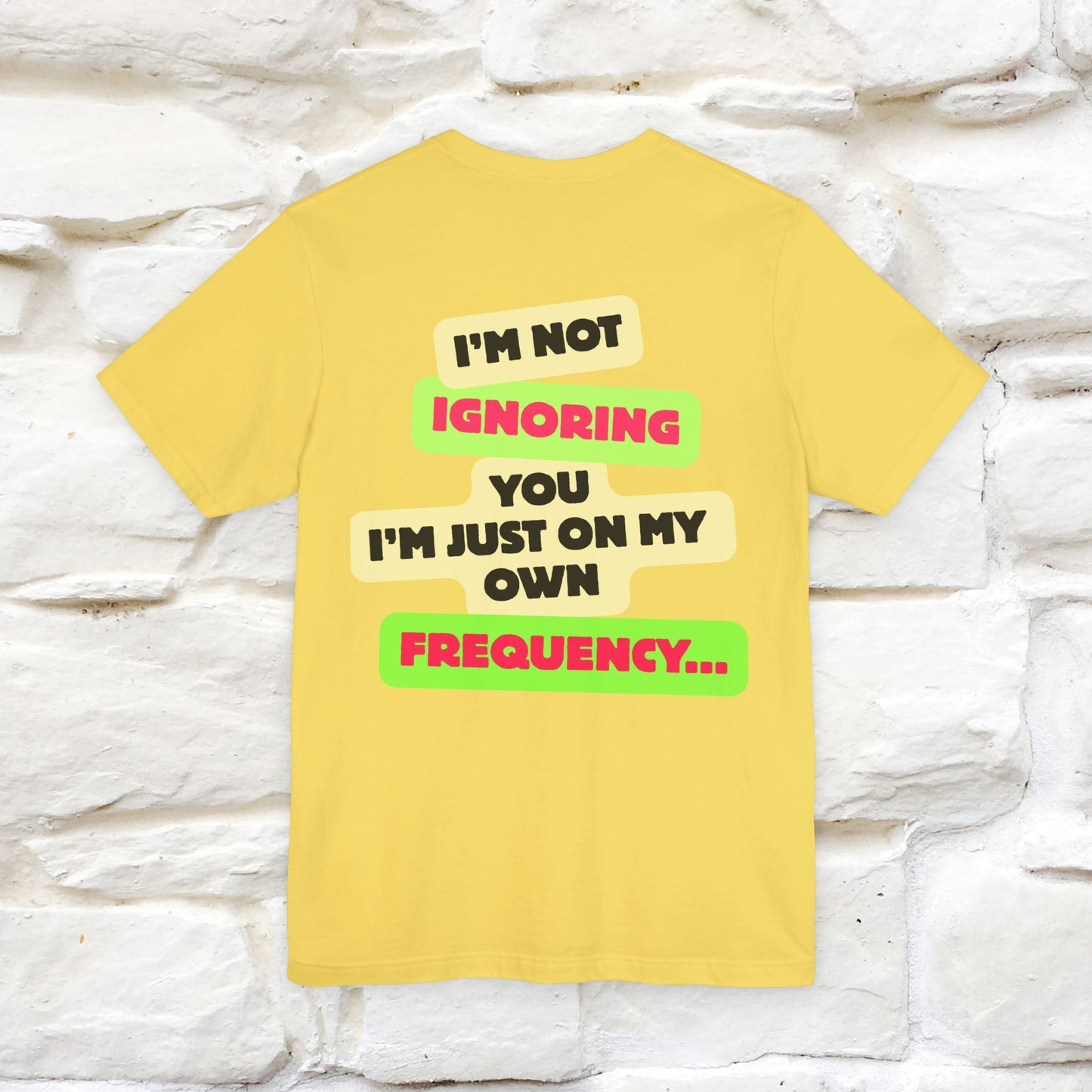 "I'm Not Ignoring You. I'm Just  .. " Cat T-Shirt | Front & Back Design | Nunu&Miao Studio - Nunu&Miao Studio