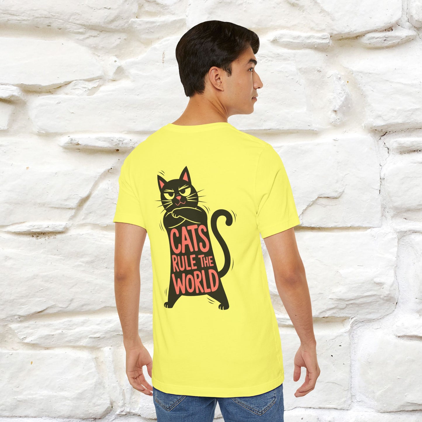 “Cats Rule The World” |Cat T-Shirt | Front & Back Design | Nunu&Miao Studio
