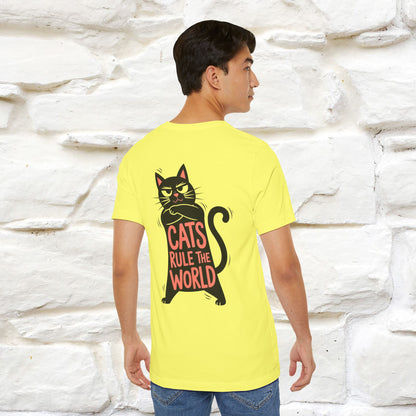 “Cats Rule The World” |Cat T-Shirt | Front & Back Design | Nunu&Miao Studio
