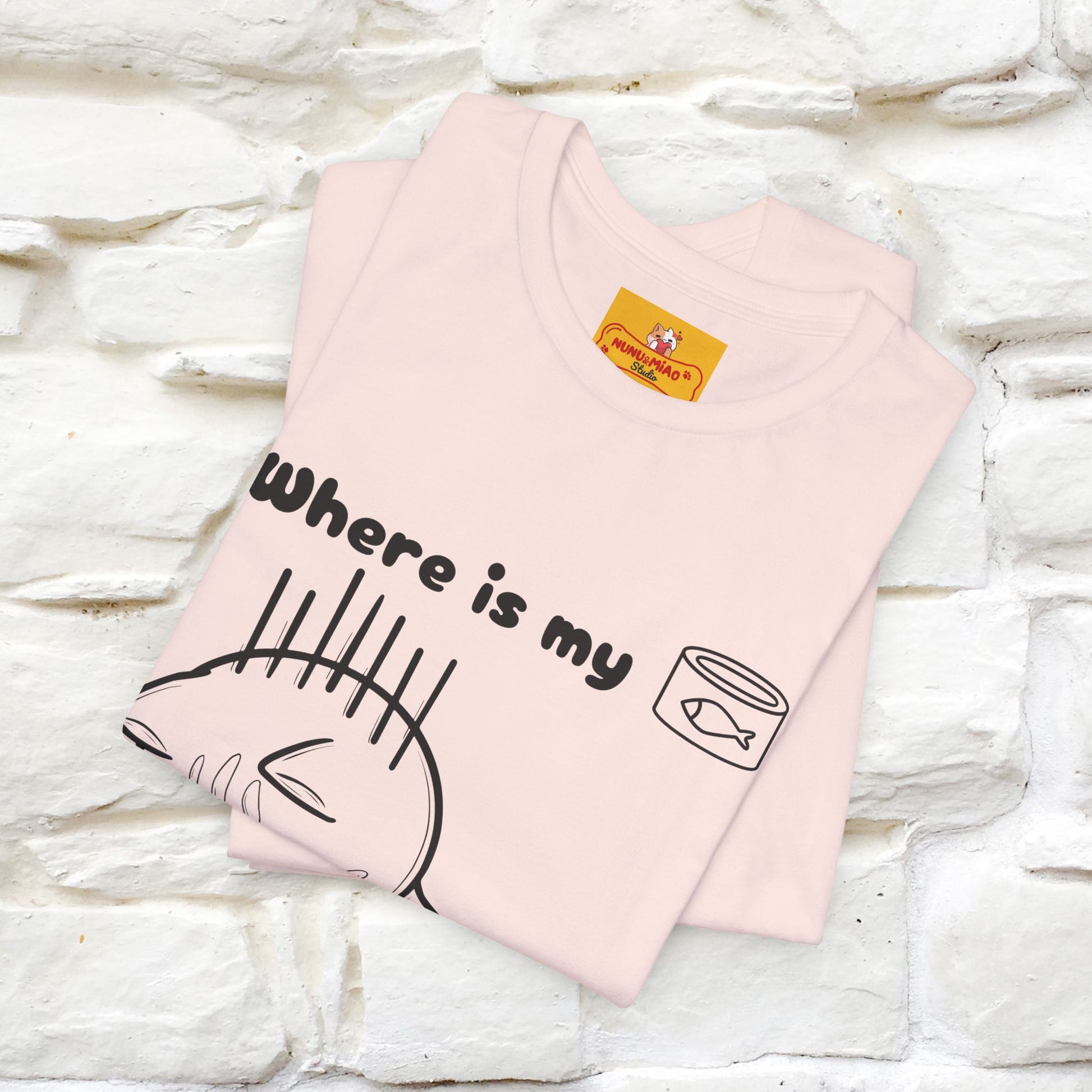 "Where Is My Tuna?" Cat T-Shirt | Nunu&Miao Studio - Nunu&Miao Studio