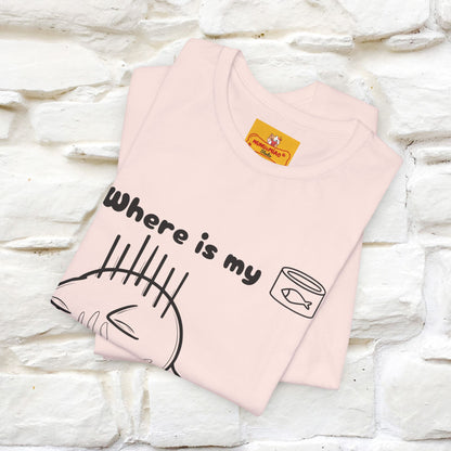 "Where Is My Tuna?" Cat T-Shirt | Nunu&Miao Studio - Nunu&Miao Studio