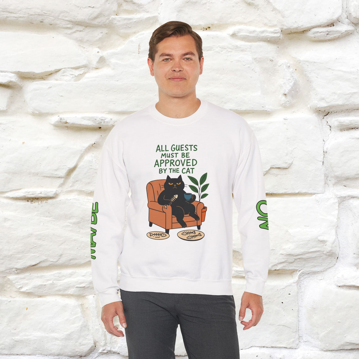 ''All Guests Must Be Approved...'' |Cat Sweatshirt | Nunu&Miao Studio