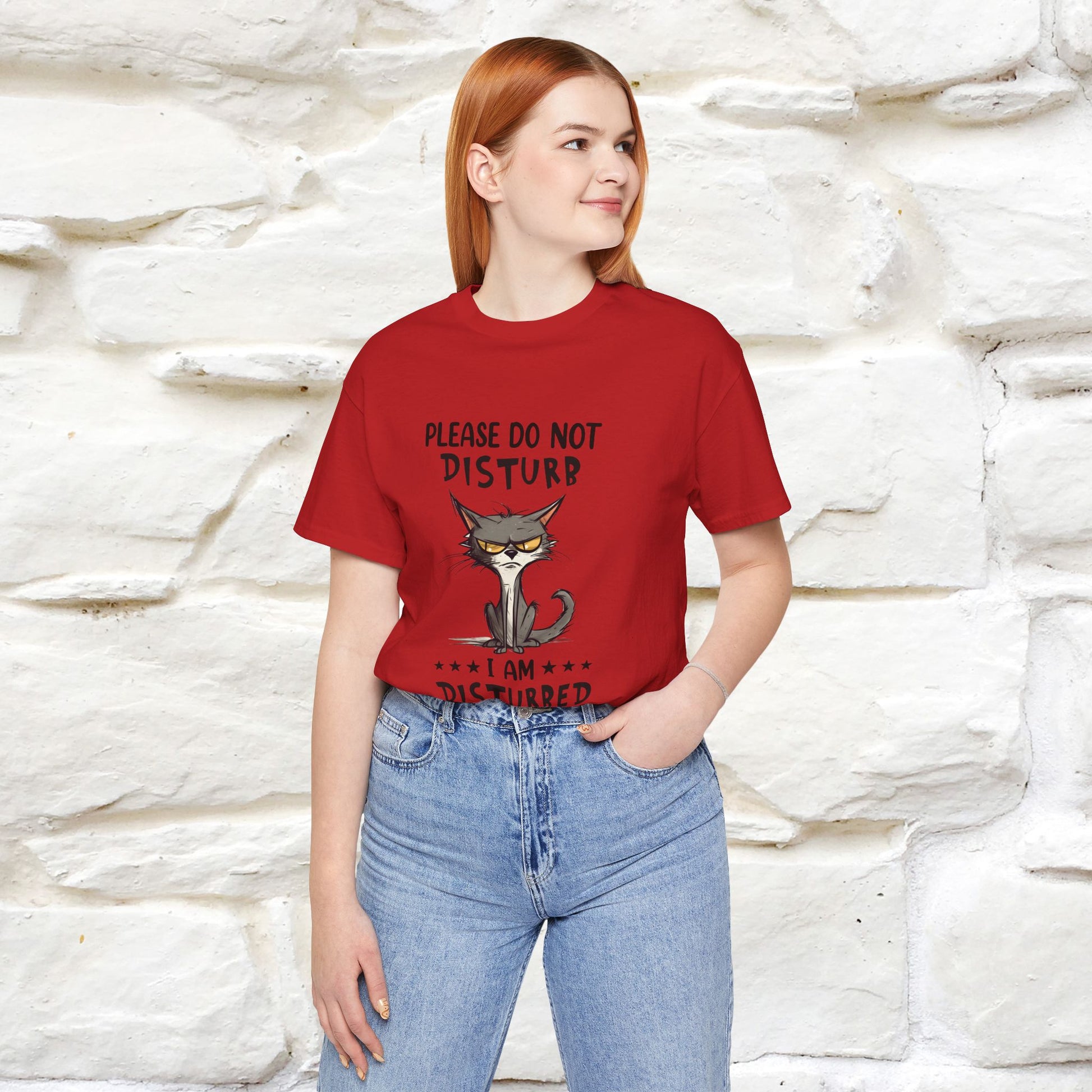''Please Do Not Disturb, I’m Already Disturbed Enough''| Cat T-Shirt |Nunu&Miao Studio - Nunu&Miao Studio