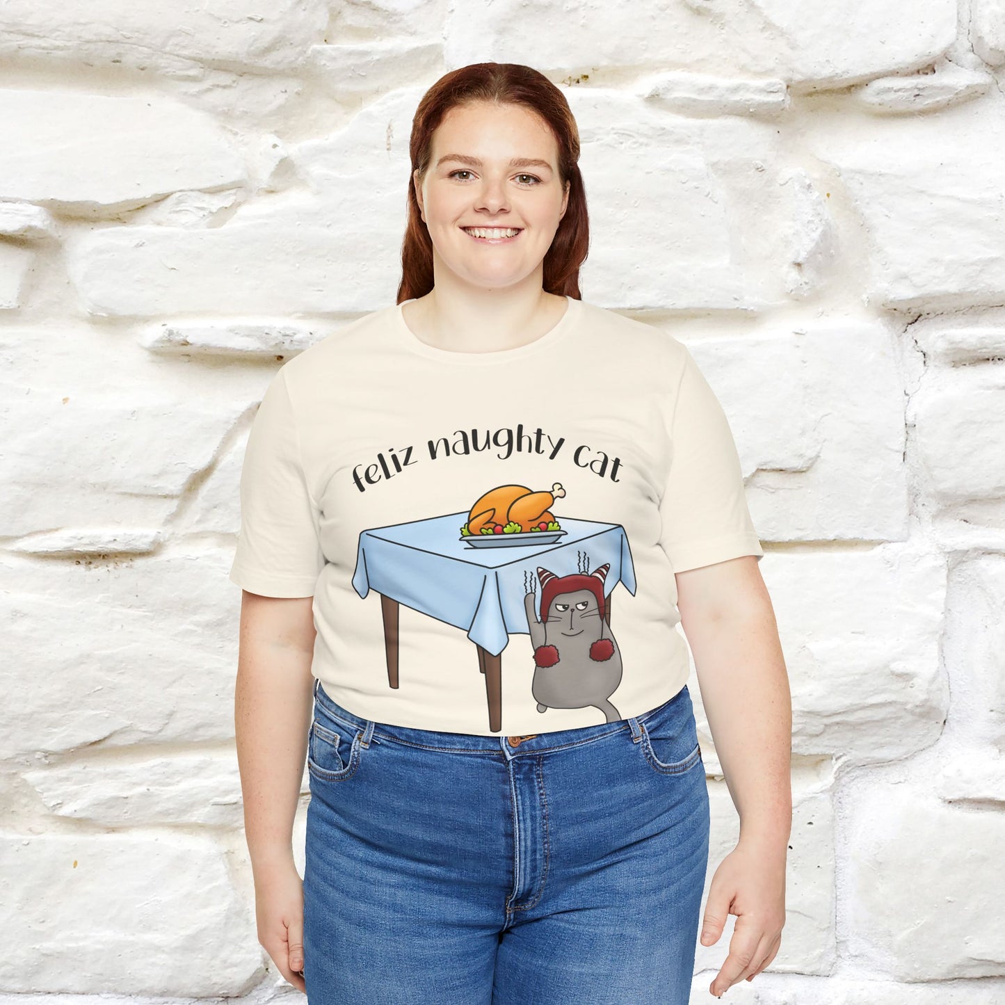 "Feliz Naughty Cat" |Funny Cat T-Shirt | Nunu&Miao Studio