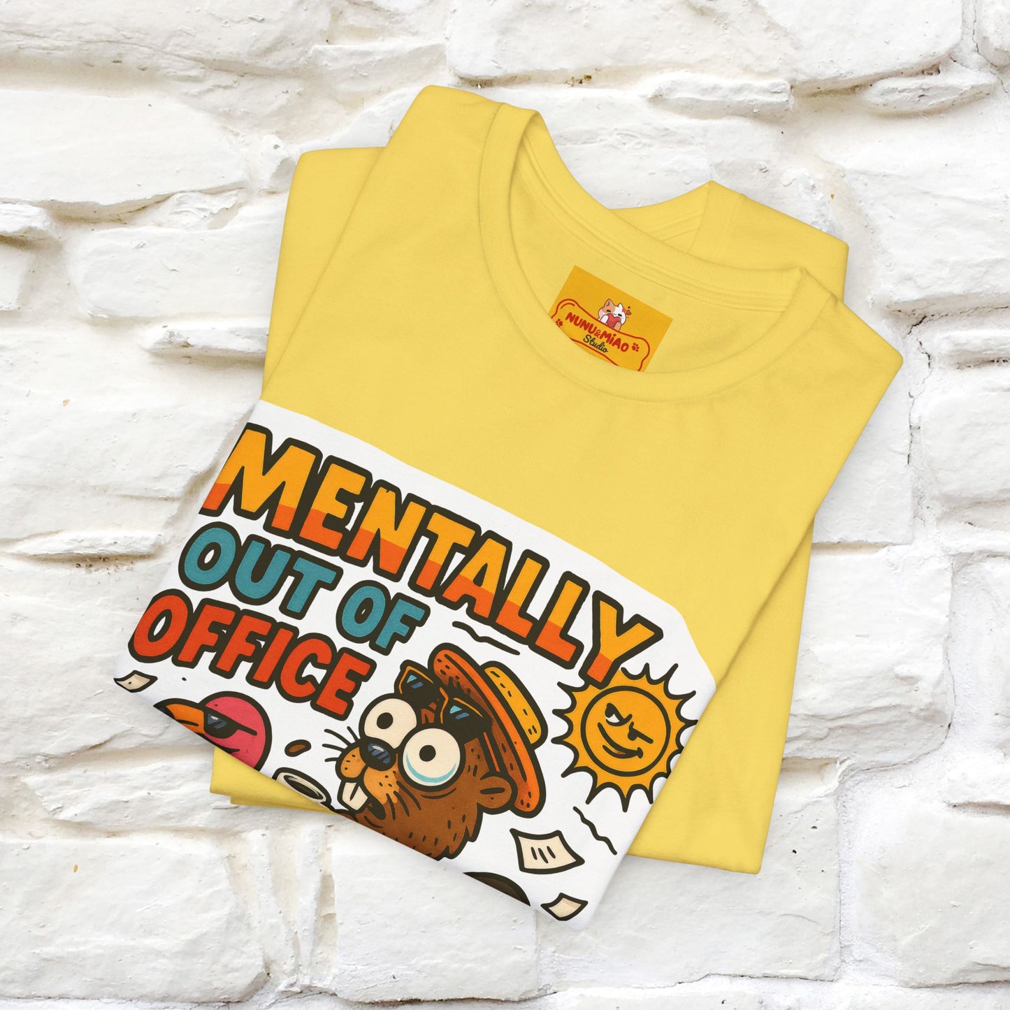 ''Mentally Out Of Office''|  Sarcastic Cat T-Shirt | Nunu&Miao Studio