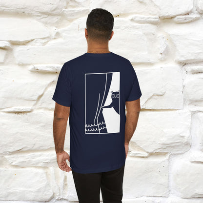 “Don’t trust atoms… they make up everything.” |  Cat T-Shirt | Front & Back Design | Nunu&Miao Studio