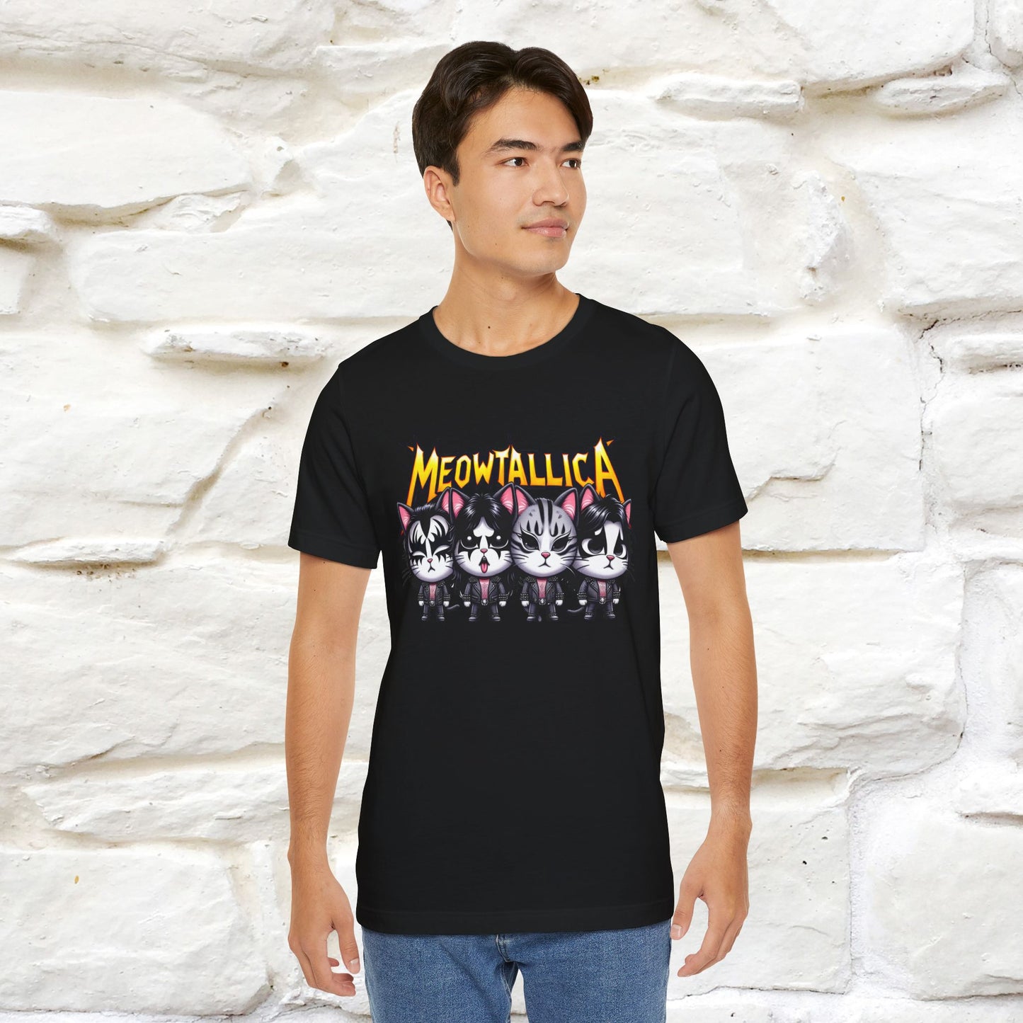 Meowtallica T-Shirt | Rock-Inspired Cat Tee| Nunu&Miao Studio - Nunu&Miao Studio