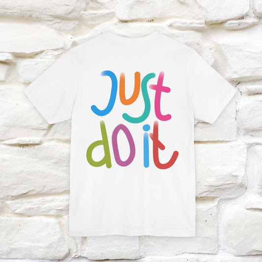 "Yes, Just Do It" Cat T-Shirt| Front & Back Design | Nunu&Miao Studio - Nunu&Miao Studio