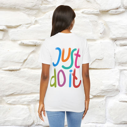 "Yes, Just Do It" Cat T-Shirt| Front & Back Design | Nunu&Miao Studio - Nunu&Miao Studio