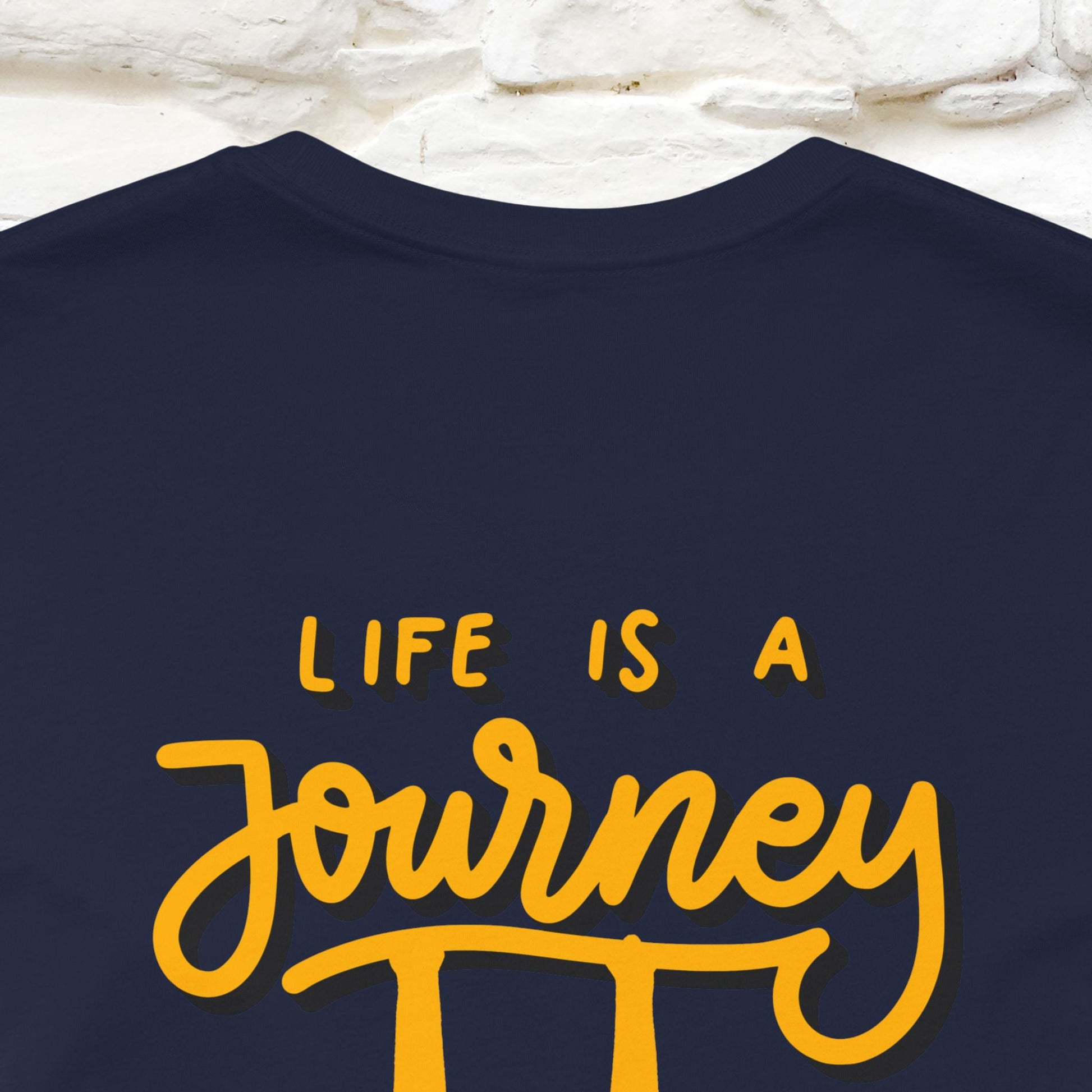"Life Is A Journey'' Cat T-Shirt | Front & Back Design | Nunu&Miao Studio - Nunu&Miao Studio
