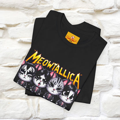 Meowtallica T-Shirt | Rock-Inspired Cat Tee| Nunu&Miao Studio