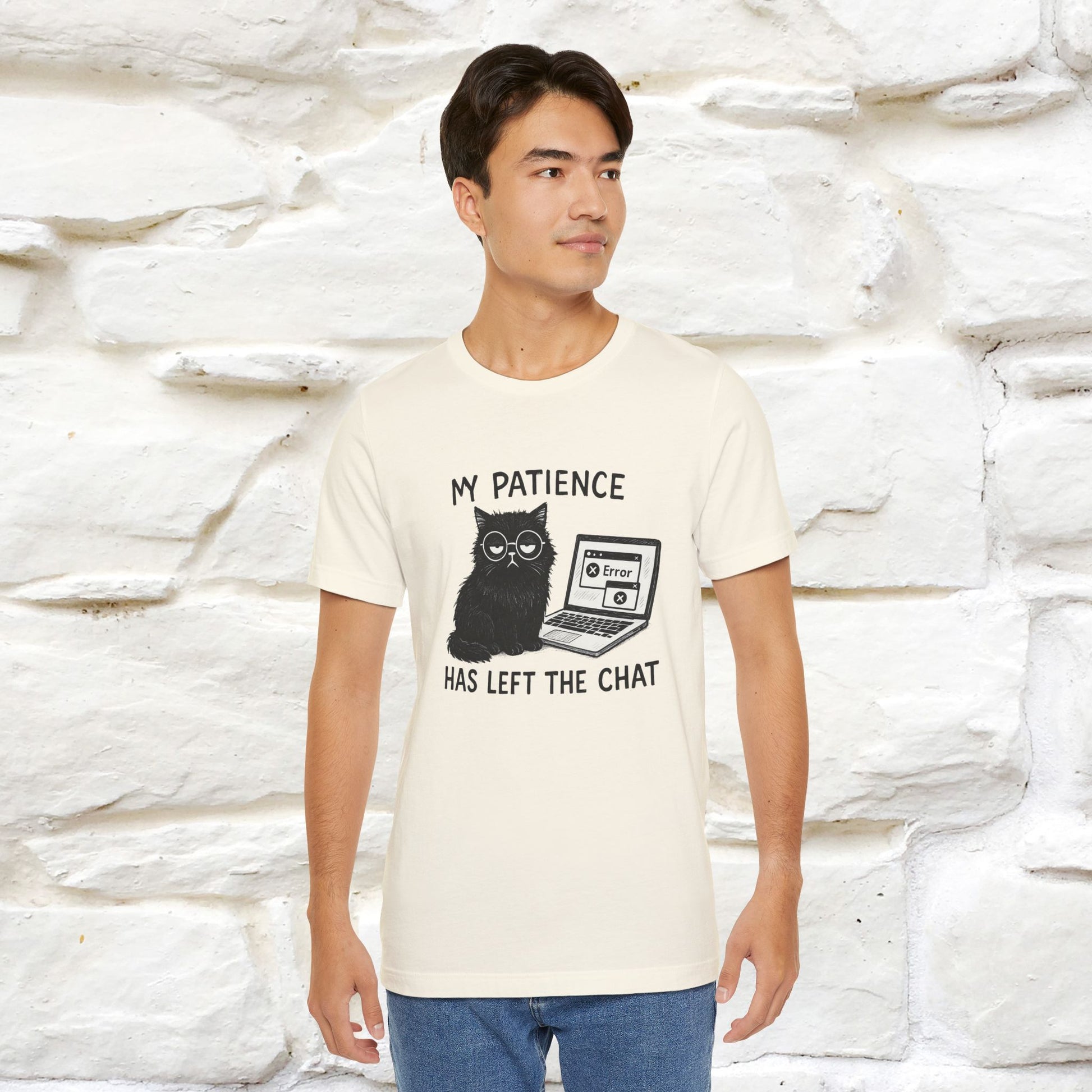 "My Patience Has Left The Chat" |Cat T-Shirt | Nunu&Miao Studio - Nunu&Miao Studio