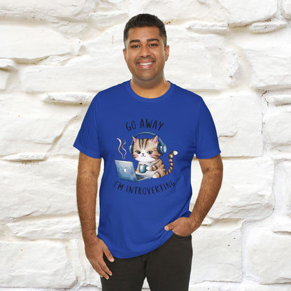 ''Go Away, I’m Introverting'' | Cat T-Shirt | Nunu&Miao Studio - Nunu&Miao Studio