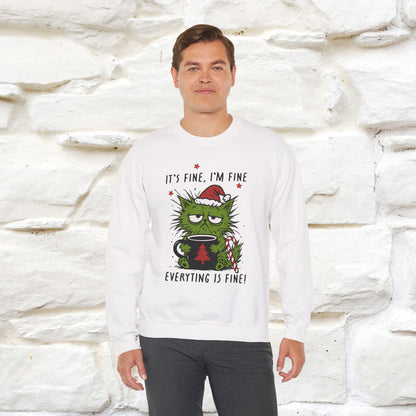 ''It's Fine, Iam Fine...'' |Christmas Sweatshirt | Nunu&Miao Studio