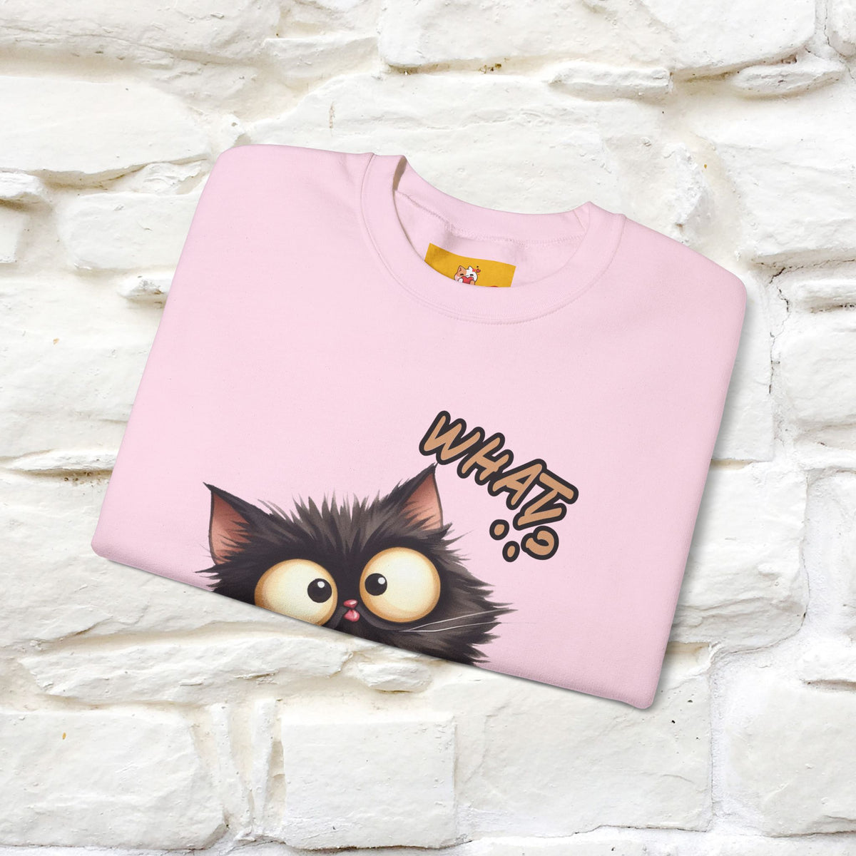"What'' |Cat Sweatshirt | Nunu&Miao Studio