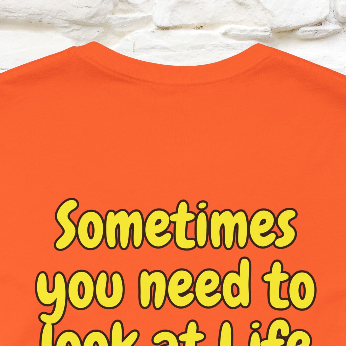 "Sometimes You Need to Look at Life from a Different Perspective" Cat T-Shirt | Front & Back Design | Nunu&Miao Studio - Nunu&Miao Studio