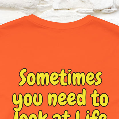 "Sometimes You Need to Look at Life from a Different Perspective" Cat T-Shirt | Front & Back Design | Nunu&Miao Studio - Nunu&Miao Studio