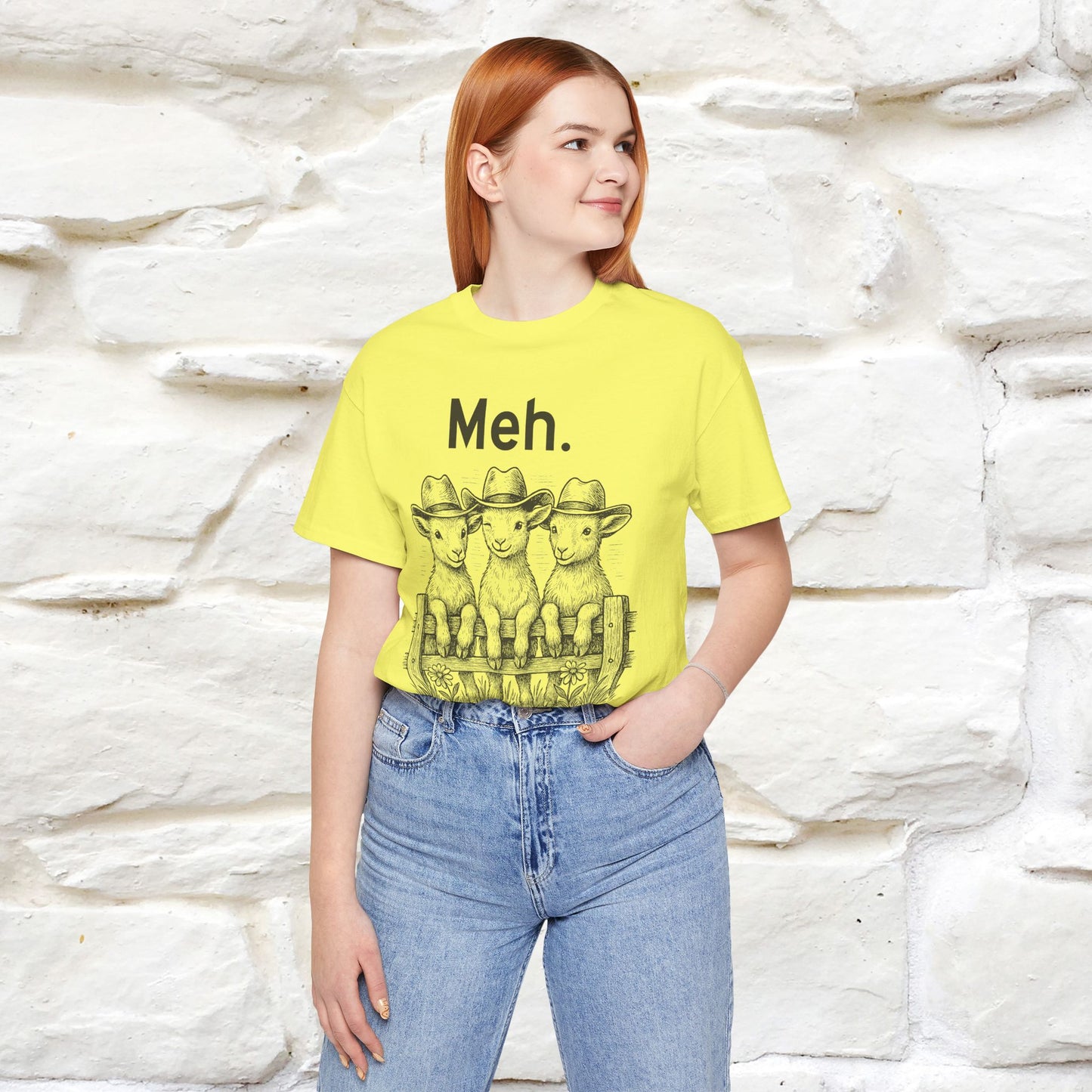 "Meh" Cute T-shirt |Nunu&Miao Studio - Nunu&Miao Studio