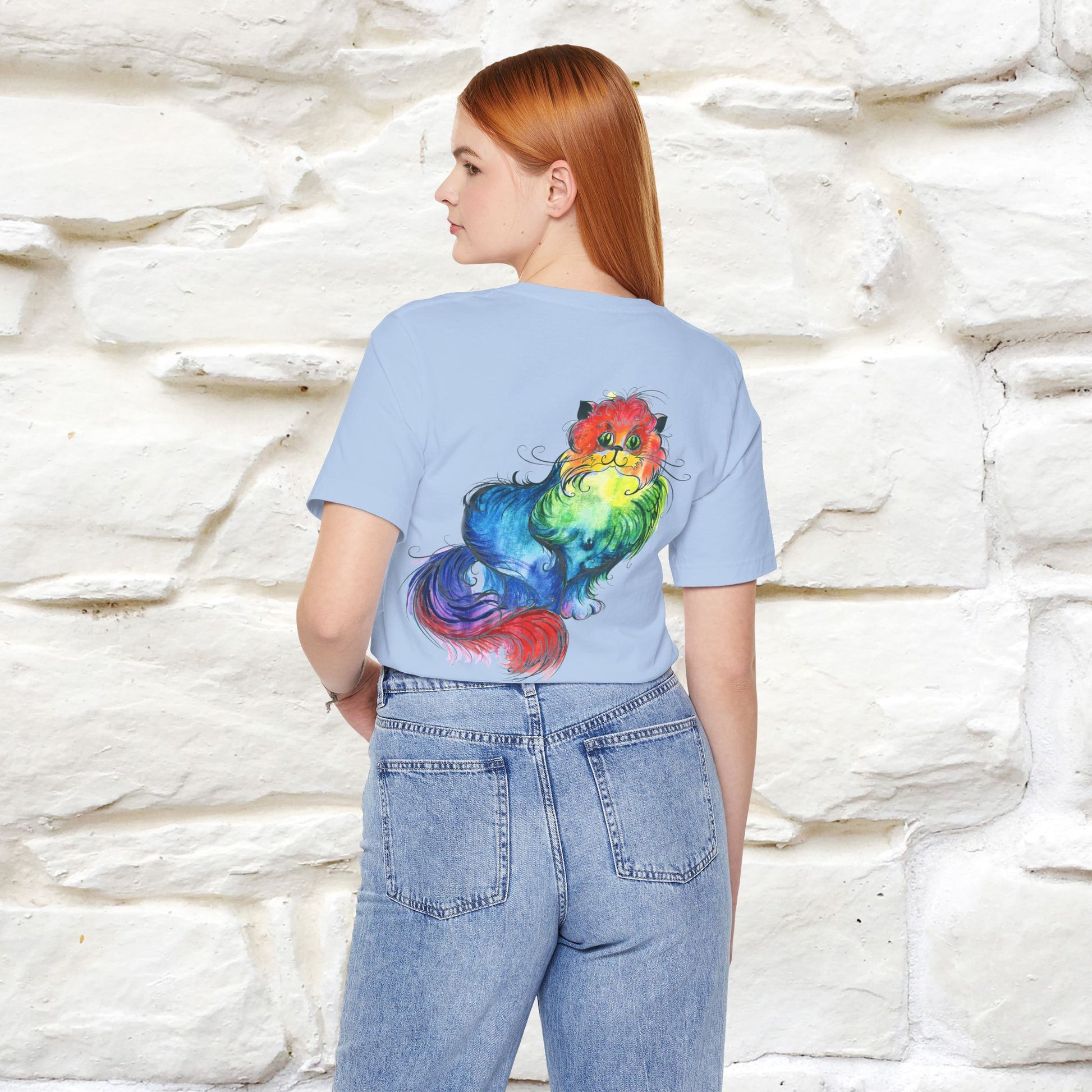 "Il Pittore'' Cat T-Shirt Front and Back Design | Nunu&Miao Studio - Nunu&Miao Studio