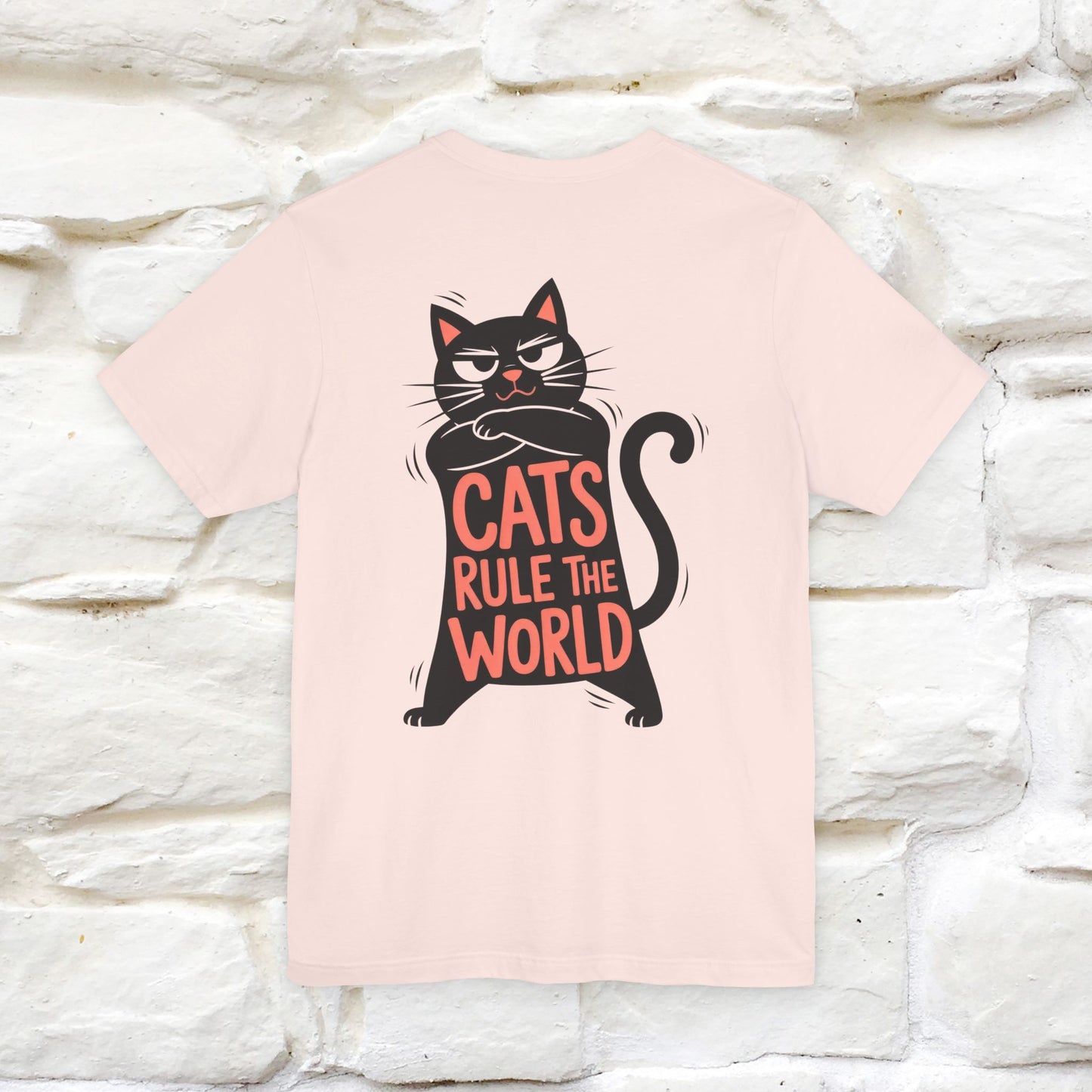 “Cats Rule The World” |Cat T-Shirt | Front & Back Design | Nunu&Miao Studio