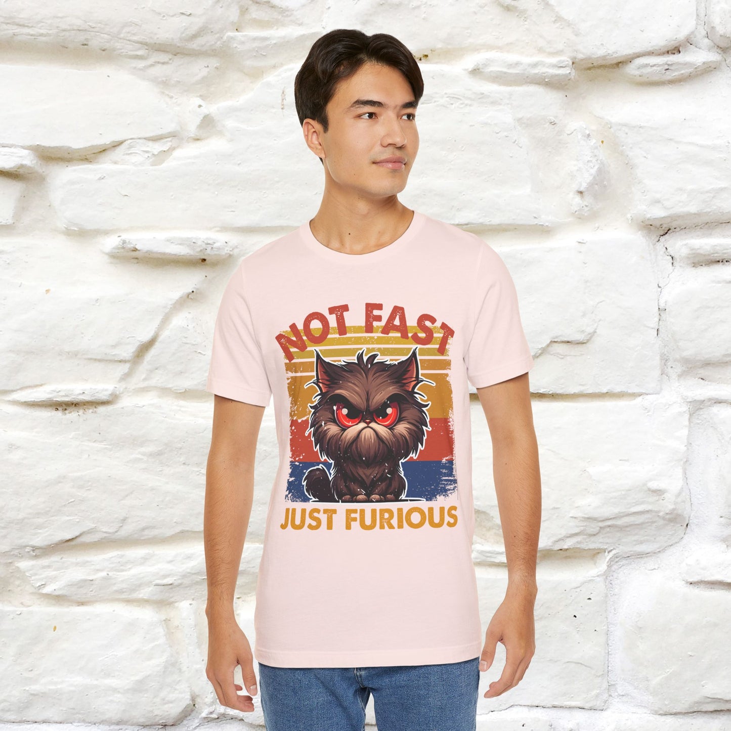 Not Fast, Just Furious |  Sarcastic Cat T-Shirt | Nunu&Miao Studio - Nunu&Miao Studio