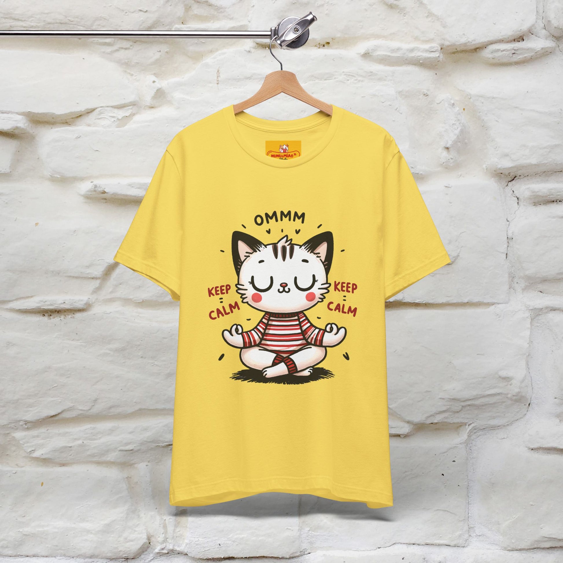 Ommm, Keep Calm | Relaxed Cat Shirt for Men & Women | 100% Cotton* - Nunu&Miao Studio