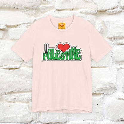 "I Love Palestine" Cat T-shirt | Front & Back Design |Nunu&Miao Studio - Nunu&Miao Studio