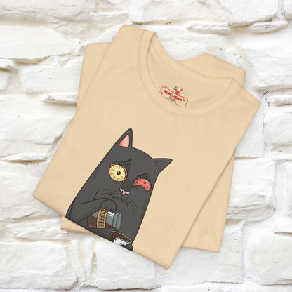 ''Life Begings After Coffe''  Cat T-shirt for Men and Women  100% Cotton* - Nunu&Miao Studio