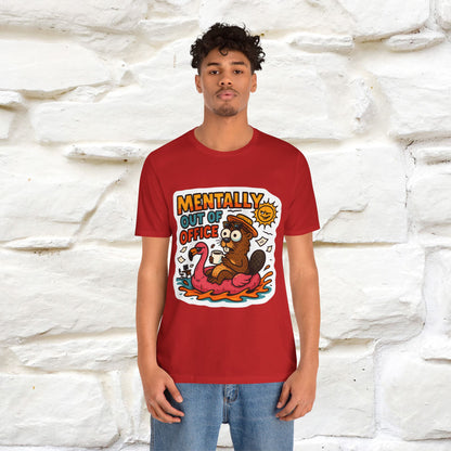 ''Mentally Out Of Office''|  Sarcastic Cat T-Shirt | Nunu&Miao Studio