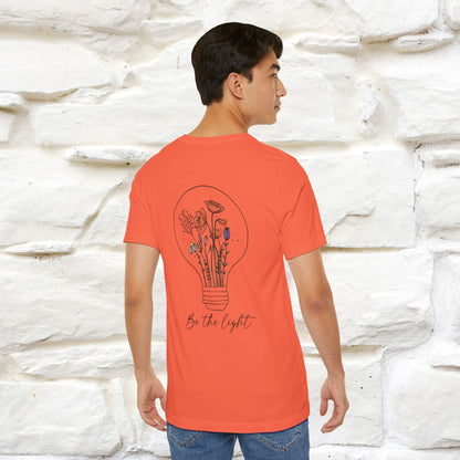 "Be The Light" Cat T-Shirt | Front & Back Design | Nunu&Miao Studio - Nunu&Miao Studio