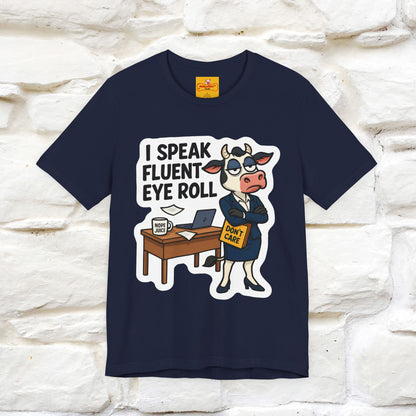 ''I Speak Fluent Eye Roll ''|  Sarcastic Cat T-Shirt | Nunu&Miao Studio
