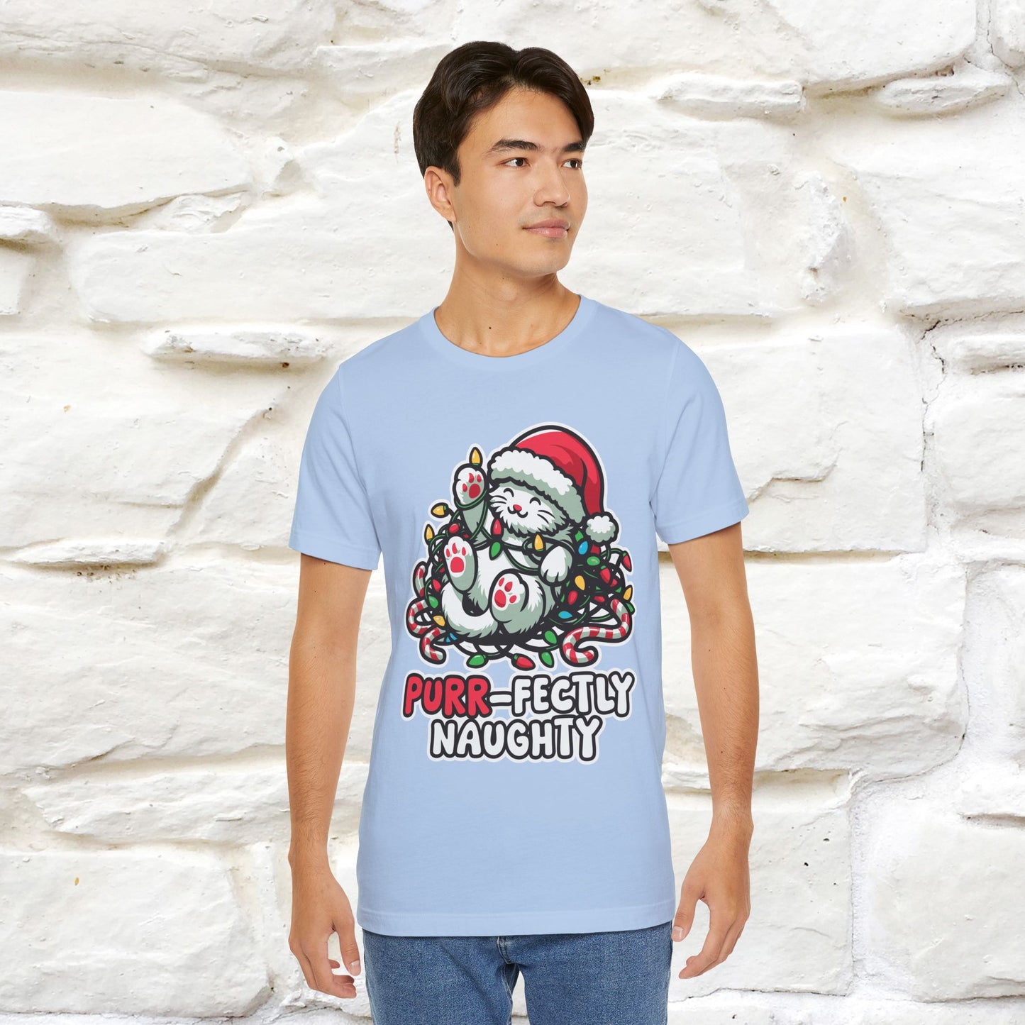 “Purr-Fectly Naughty” | Cat T-Shirt | Nunu&Miao Studio