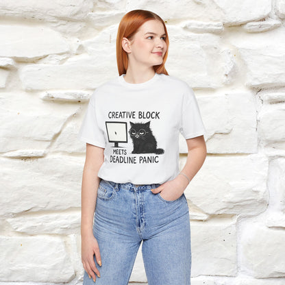 "Creative Block Meets Deadline..." |Cat T-Shirt | Nunu&Miao Studio