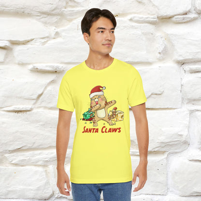 "Santa Claws" |Funny Cat T-Shirt | Nunu&Miao Studio