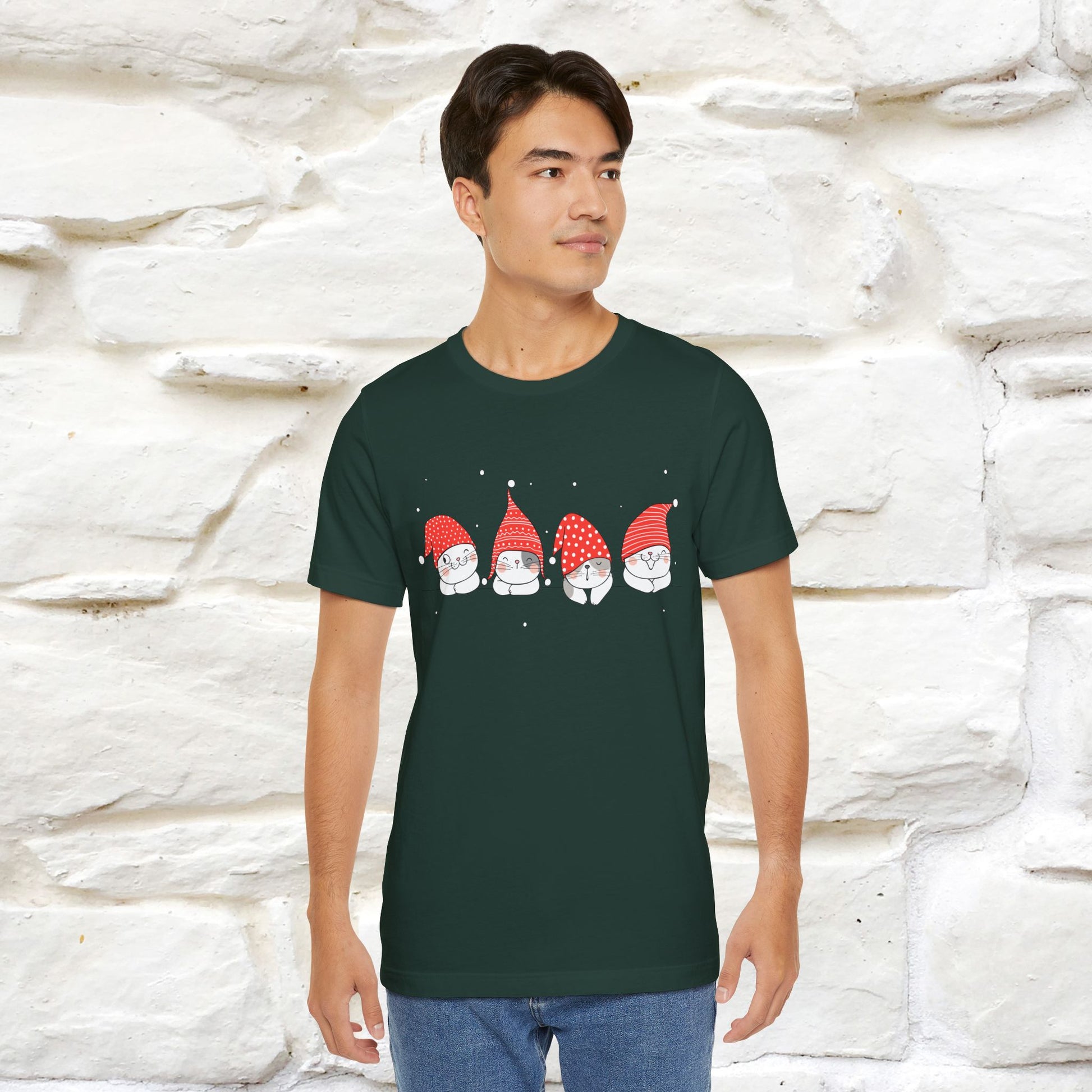 ''Christmas Cute'' |Cats T-shirt | Nunu&Miao Studio - Nunu&Miao Studio