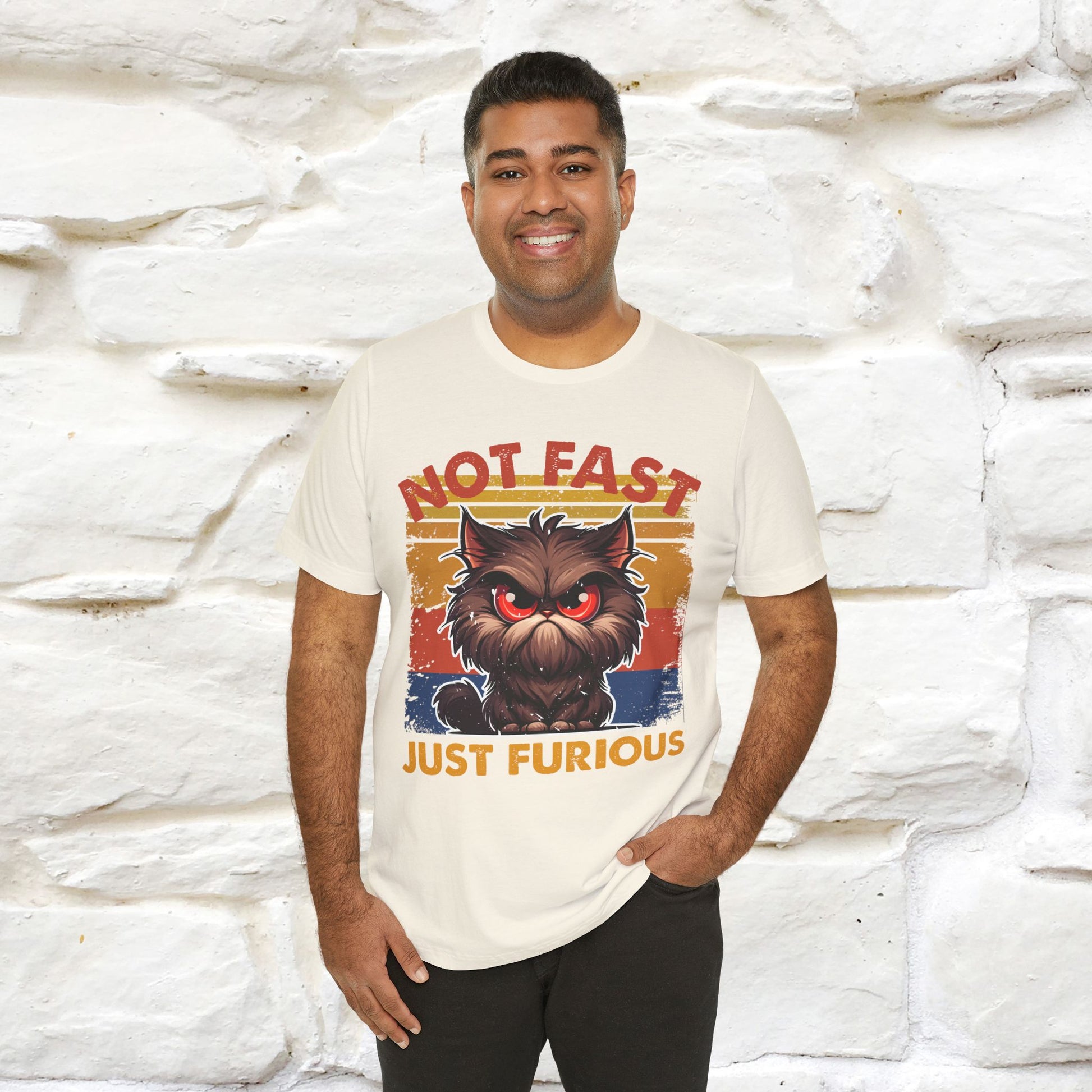 Not Fast, Just Furious |  Sarcastic Cat T-Shirt | Nunu&Miao Studio - Nunu&Miao Studio